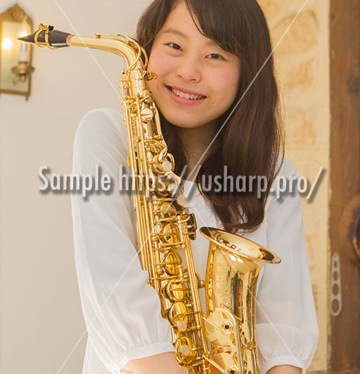 撮影例「サキソフォンプレーヤー」